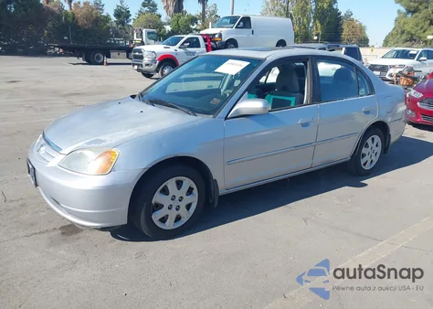 2003 Honda Civic Ex z USA, uszkodzony, nr VIN 2HGES25723H502317